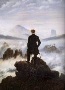 Caspar David Friedrich The walker above the mists oil painting artist